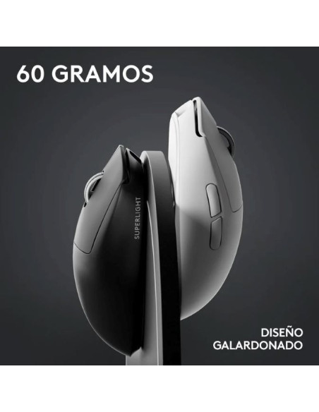 Logitech G Pro X Superlight 2 Black – Ratón gaming inalámbrico profesi