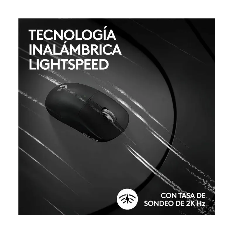 Logitech G Pro X Superlight 2 Black – Ratón gaming inalámbrico profesi