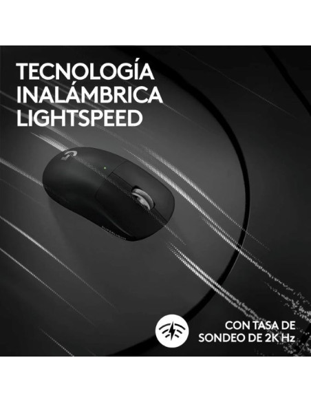 Logitech G Pro X Superlight 2 Black – Ratón gaming inalámbrico profesi