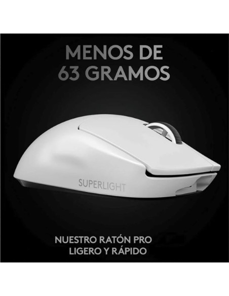 Logitech G Pro X Superlight 2 Blanco | Ratón Gaming - TiendaCPU