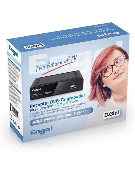 Engel RT5130T2 | Receptor TDT DVB-T2 Full HD Grabador PVR - TiendaCPU