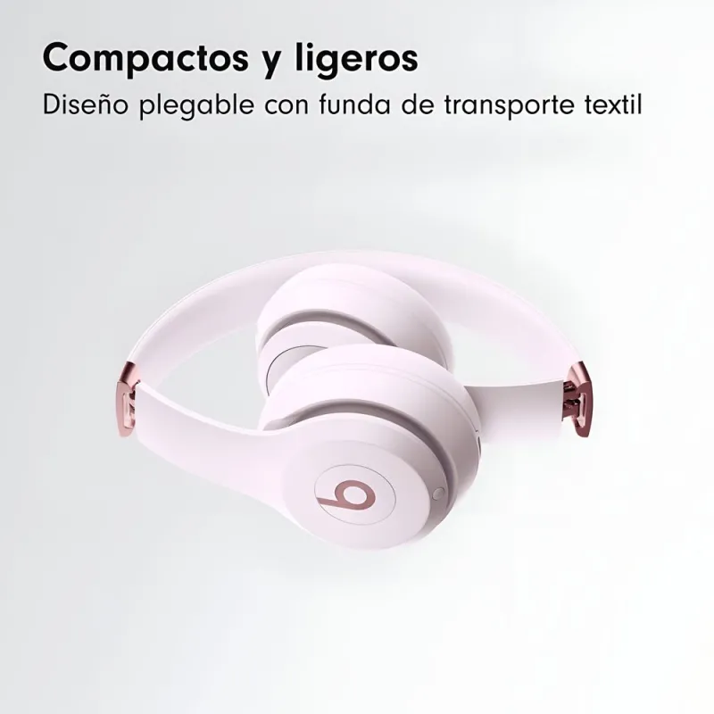 Beats Solo 4 Inalámbricos | Rosa Algodón, 50h Batería - TiendaCPU