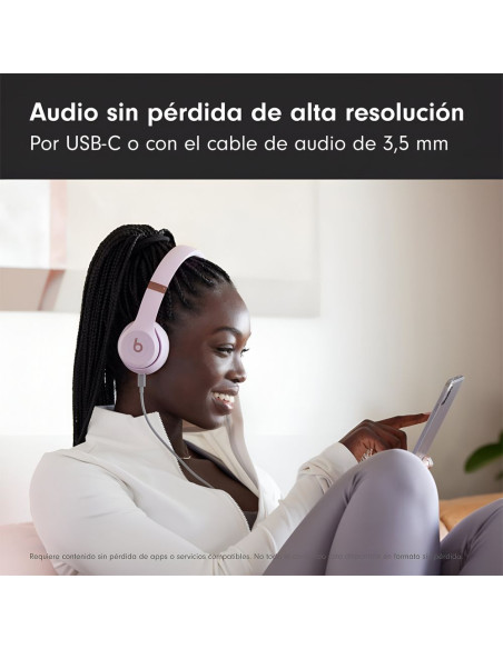 Beats Solo 4 Inalámbricos | Rosa Algodón, 50h Batería - TiendaCPU