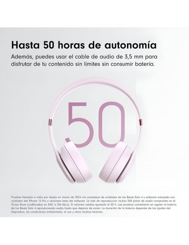 Buy Beats Solo 4 Wireless Headphones | Cloud Pink, 50hr Battery