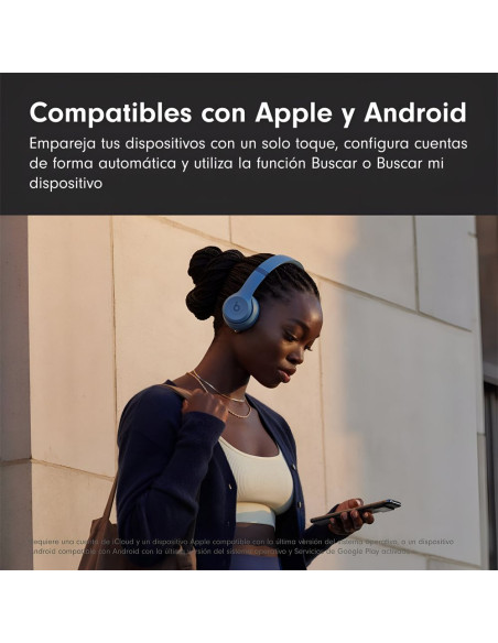 BeBts SBlo 4 Wireless Bluetooth Azul Pizarra – Auriculares On-Ear