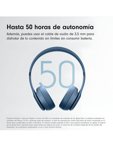 Beats Solo 4 Wireless Bluetooth Headphones – Slate Blue On-Ear Premium