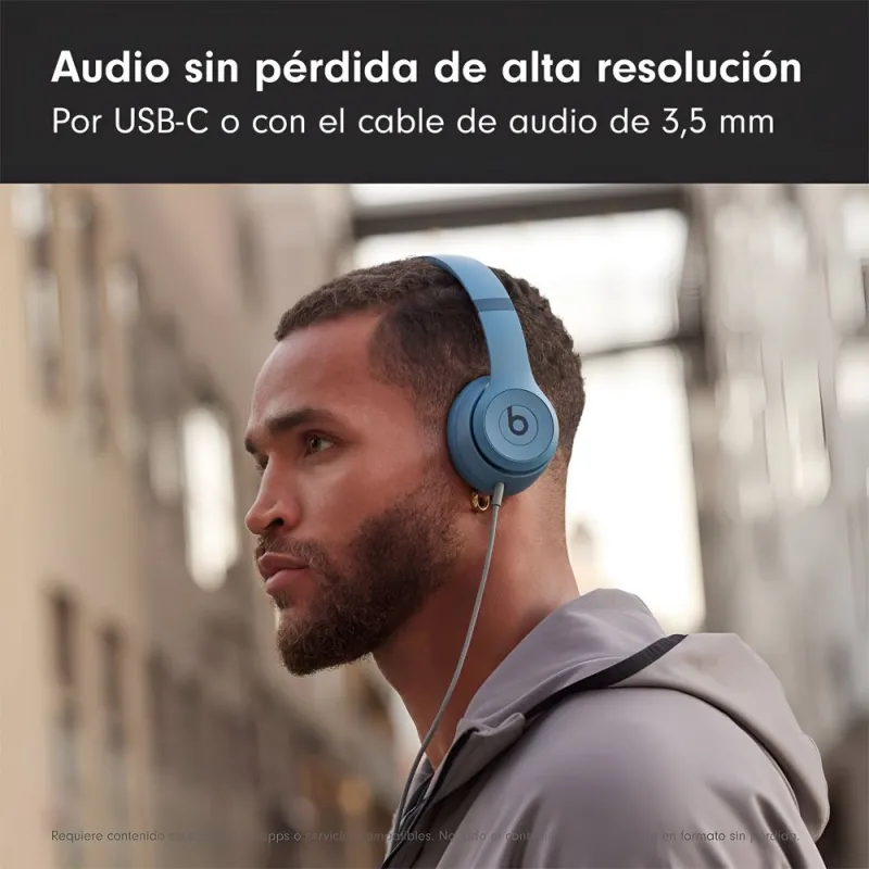 BeBts SBlo 4 Wireless Bluetooth Azul Pizarra – Auriculares On-Ear