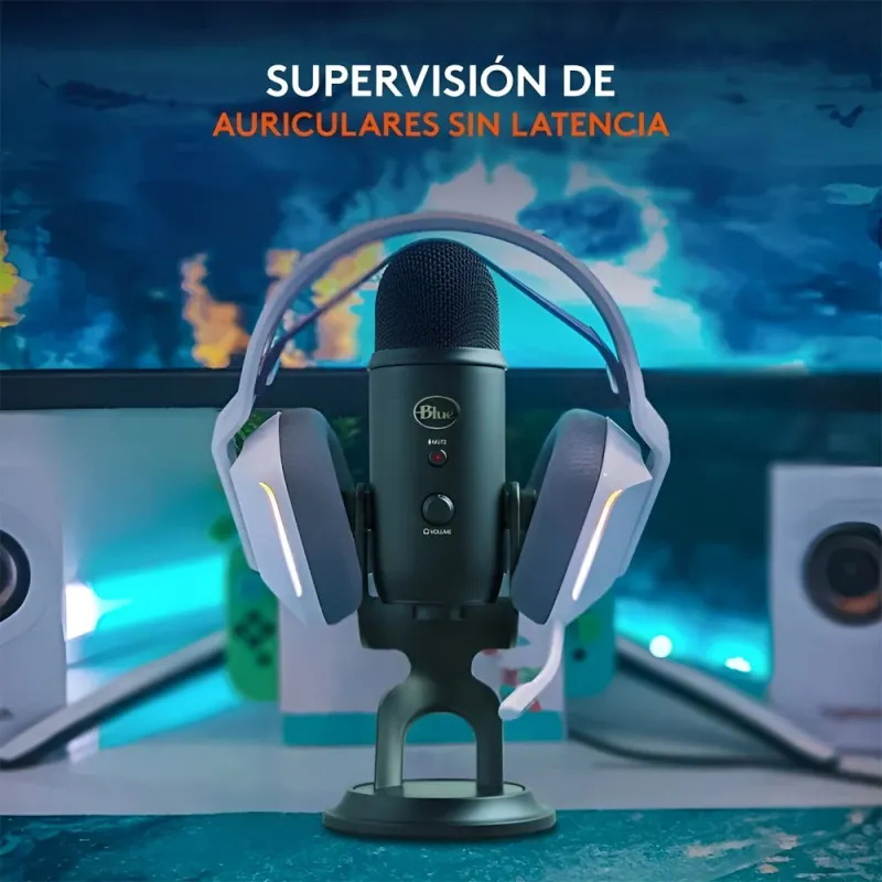 CoBprarLMicrófono Logitech Blue Yeti USB Negro | Calidad Estudio
