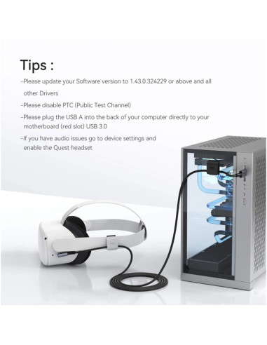 Comprar Online Cable Accesorio Meta Quest 2 5m Kiwi Design Aluminium