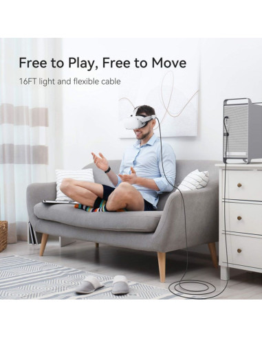 Comprar Online Cable Accesorio Meta Quest 2 5m Kiwi Design Aluminium