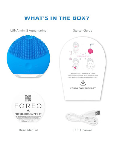 Masajeador eléctrico Foreo Cepillo Luna Mini 2 Aquamarine