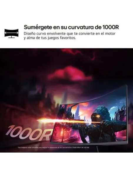 Comprar Monitor Curvo Gaming LG UltraGear 27" 27GS60QC-B VA