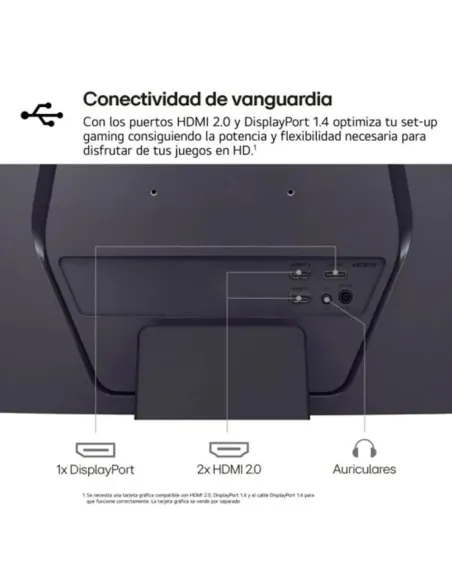 Comprar Monitor Curvo Gaming LG UltraGear 27" 27GS60QC-B VA