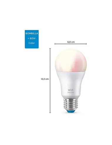 Bombilla Inteligente WiZ LED A60, Blanco Ajustable, WI-FI/Bluetooth