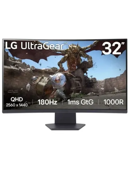 Buy LG UltraGear 32GS60QC-B | 32" Curved Monitor QHD 180Hz 1ms