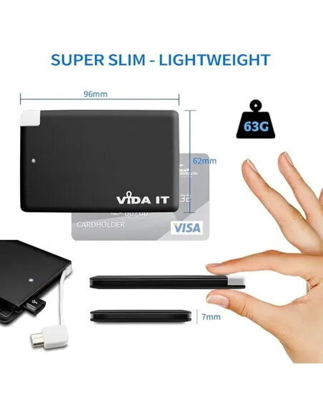 CoBprarABatería Externa Axil Tipo Tarjeta 2500mAh