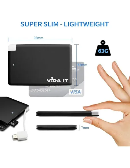 Comprar Batería Externa Axil Tipo Tarjeta 2500mAh