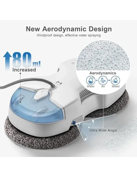 HUTT C65 Intelligent Window Cleaning Robot - 3800 Pa Spray 80