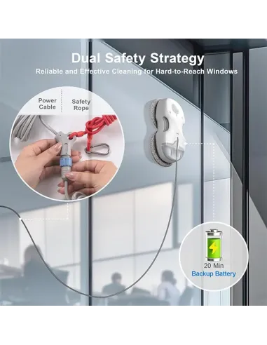 HUTT C65 Intelligent Window Cleaning Robot - 3800 Pa Spray 80