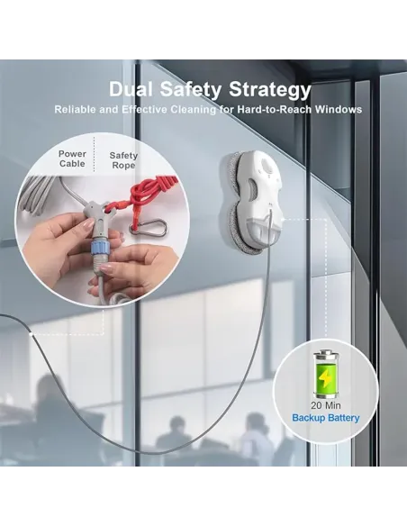 HUTT C65 Intelligent Window Cleaning Robot - 3800 Pa Spray 80