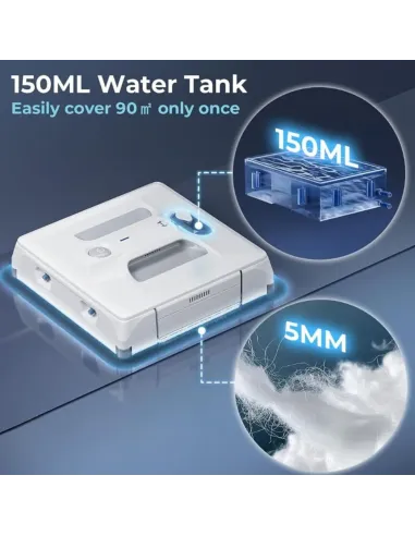 HUTT A1 Window Cleaning Robot with AI and 6000Pa