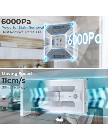 HUTT A1 Window Cleaning Robot with AI and 6000Pa