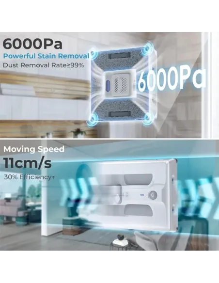 HUTT A1 Window Cleaning Robot with AI and 6000Pa