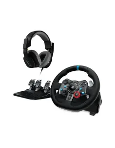 Volante Logitech G29 + Auriculares gaming ASTRO A10, PlayStation 5 y 4 / PC