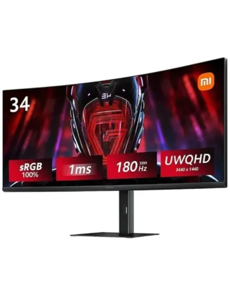 Monitor curvo Xiaomi G34WQi 34" LED UltraWide QHD 180Hz FreeSync