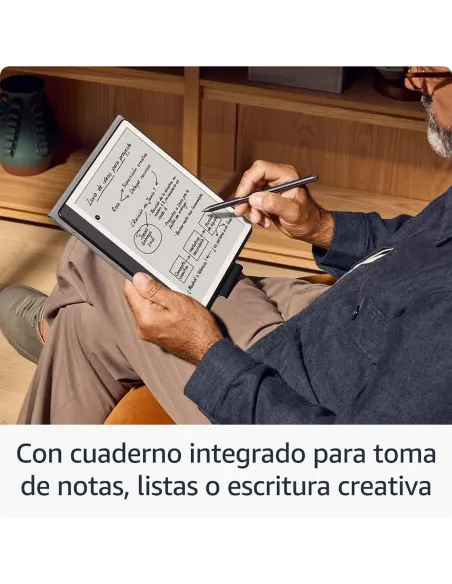 Amazon Kindle Scribe, 10.2", 16 GB, 300 ppi, Sin reflejos, Lápiz premium, Gris tungsteno