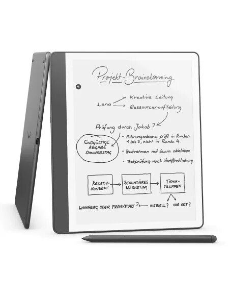Amazon Kindle Scribe, 10.2", 16 GB, 300 ppi, Anti-glare, Premium Stylus, Tungsten Gray