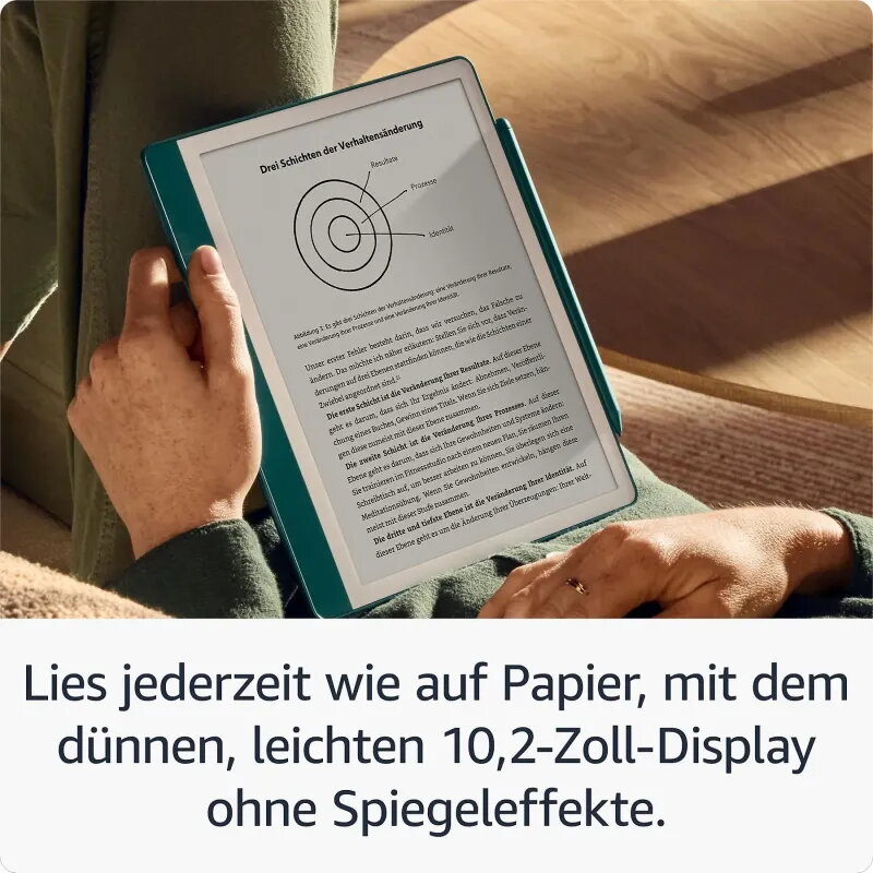 Amazon Kindle Scribe, 10,2", 16 GB, 300 ppi, spiegelfrei, Premium-Stift, Wolframgrau