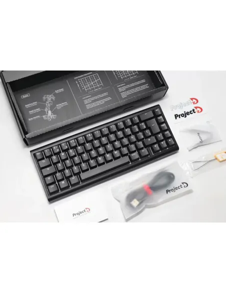 CoBprarDDucky Tinker65 65% RGB Black MX-Red (ES)