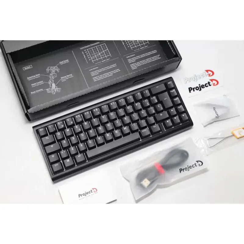 CoBprarDDucky Tinker65 65% RGB Black MX-Blue (ES)