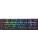 Ducky Zero 6108 100% Classic Black RGB Tri-Mode Connect MX2A-Silver (ES)