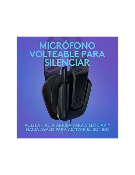 Auriculares Gaming Logitech G335 Negro | Ligeros y Multiplataforma