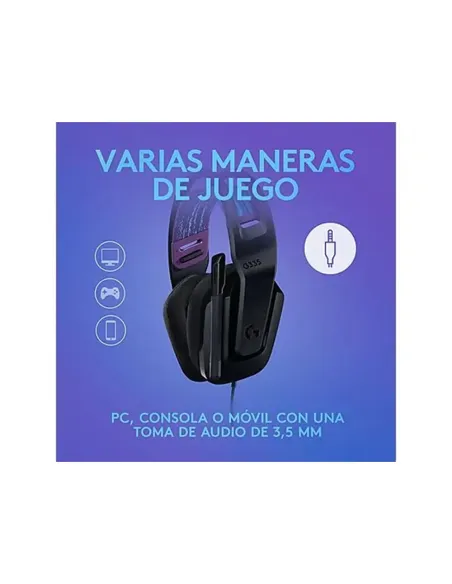 Logitech G335 Gaming Headset Black | Lightweight & Multi-Platform