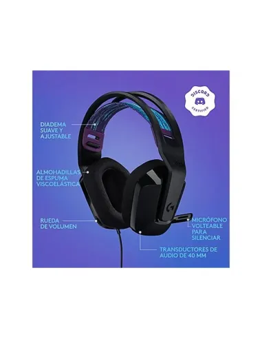 Logitech G335 Gaming Headset Black | Lightweight & Multi-Platform
