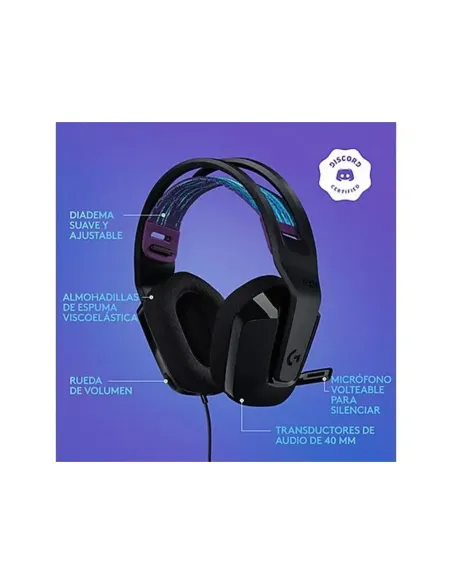 Logitech G335 Gaming Headset Black | Lightweight & Multi-Platform