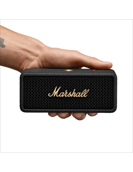 Altavoz Bluetooth portátil inalámbrico Marshall Emberton III IP67 Negro y latón