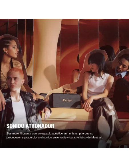 Marshall Stanmore III Black Bluetooth Speaker | Iconic Room-Filling So