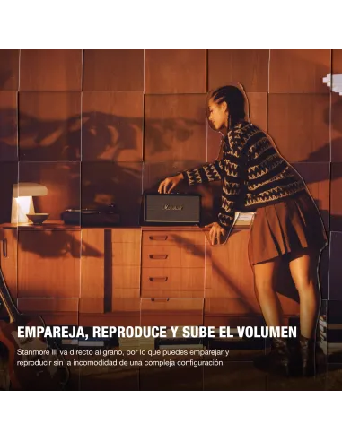 Marshall Stanmore III Black Bluetooth Speaker | Iconic Room-Filling So