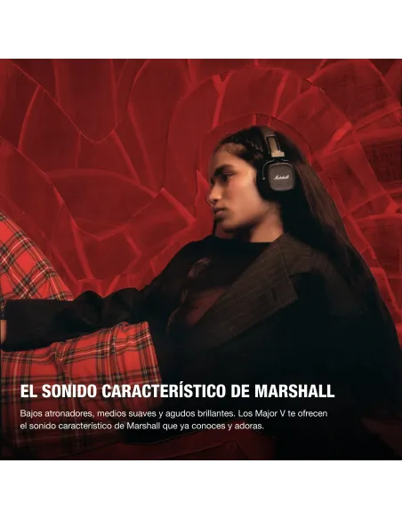 Auriculares Inalámbricos Bluetooth Marshall Major V Negro