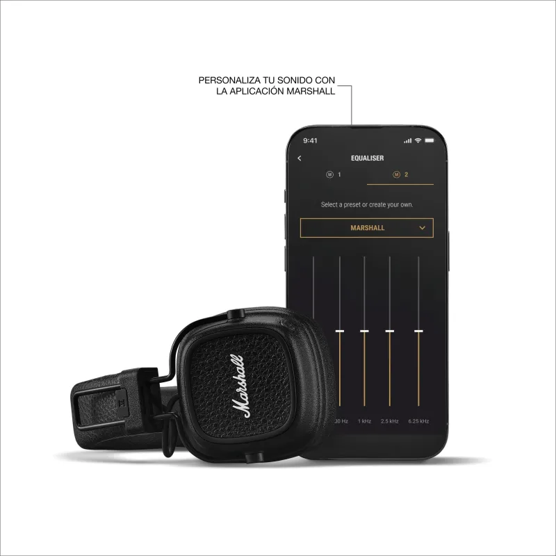Auriculares Inalámbricos Bluetooth Marshall Major V Negro