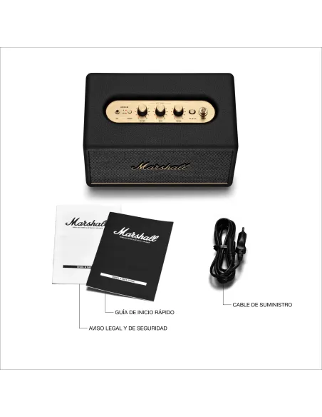 Comprar Altavoz Bluetooth inalámbrico Marshall Acton III Negro