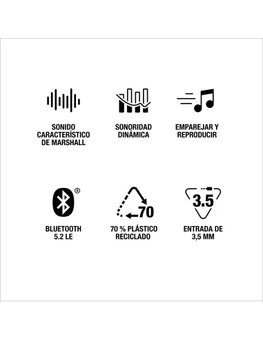 Comprar Altavoz Bluetooth inalámbrico Marshall Acton III Negro