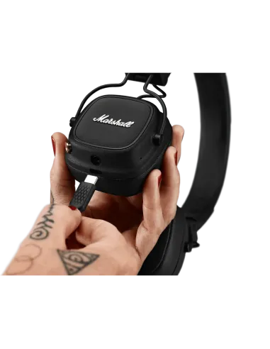 MARSHALL Major IV Black – Wireless On‑Ear Headphones 80h