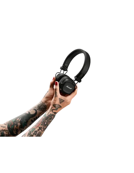 MARSHALL Major IV Black – Wireless On‑Ear Headphones 80h