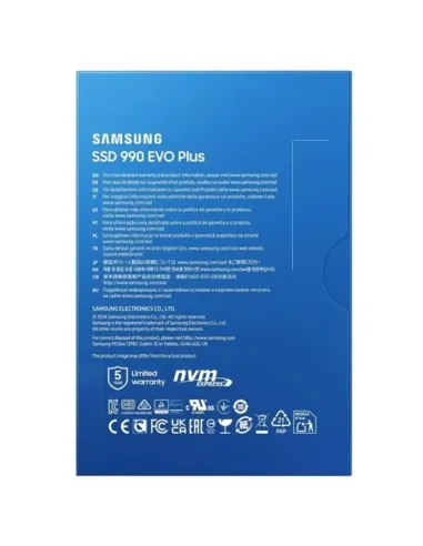 Comprar Samsung 990 EVO Plus 1TB Disco SSD 7250MB/S NVME PCIe 5.0 x2 N