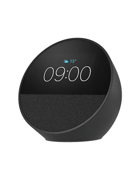 Reloj despertador inteligente Amazon Echo Spot (modelo 2024) Negro